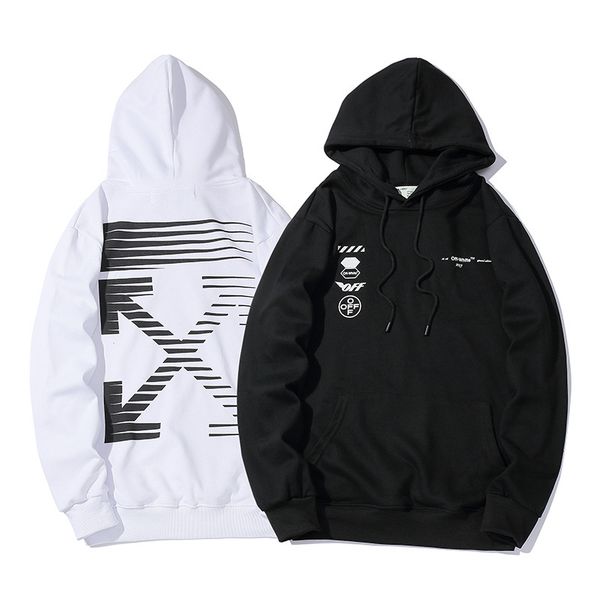 

men's women's hooded terry sweater jacket fashion in autumn and winter of 2021ss, Black