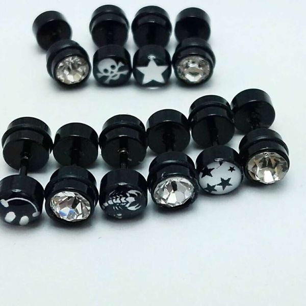 

stainless steel earrings allergy puncture personalized fashion men's earrings discount