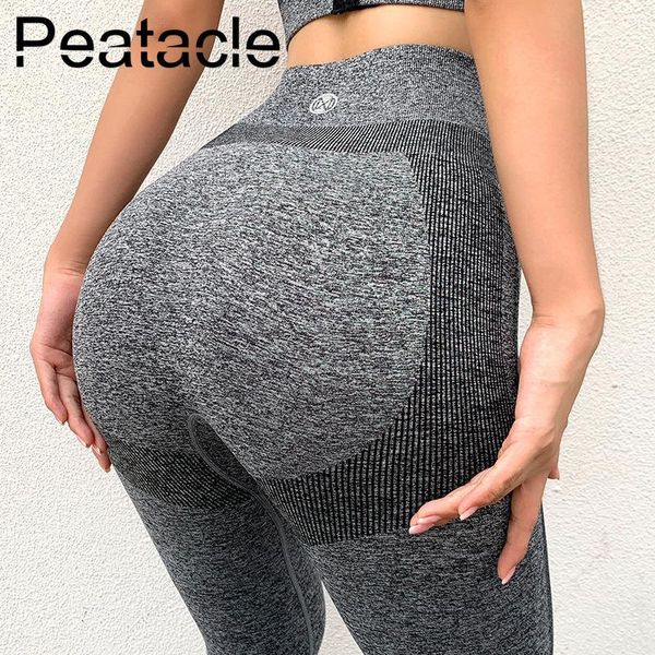 

peatacle high waist yoga pants women stretch tights quick dry running gym fitness tummy control leggings energy seamless, White;red