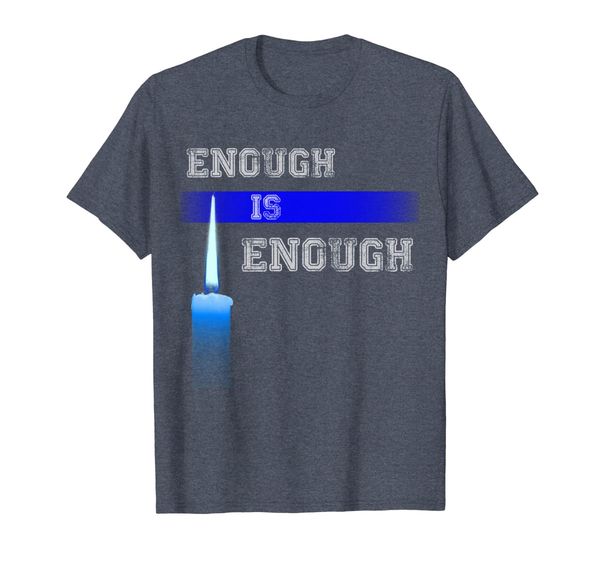 

police week enough is enough memorial t-shirt, White;black