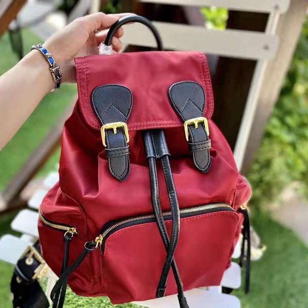Rosa Sugao Mochila Mulheres Back Pack Ombro Nylon Boy and Girl School Bag Bhomme Alta Qualidade Luxury Designer Handbags 5 Colar Escolha