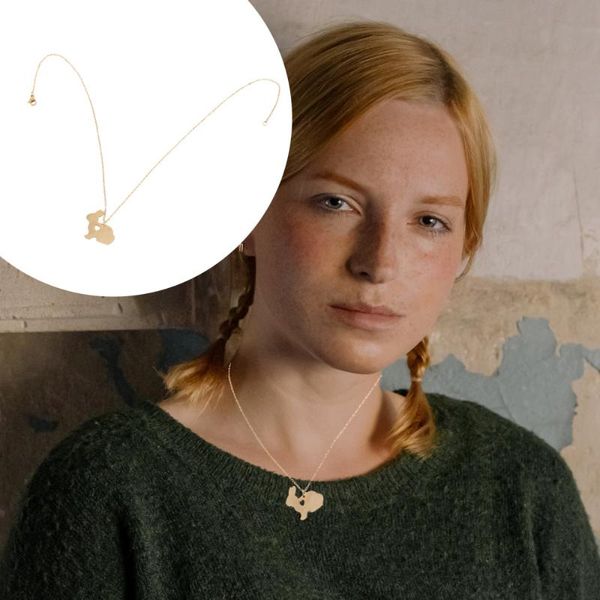 

pendant necklaces 1pc necklace versatile neck decoration, Silver