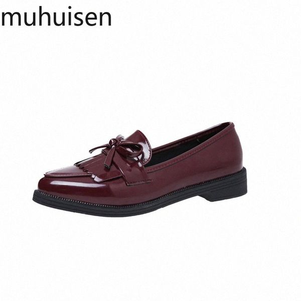 

2019 women low heels fashion bowtie platform female autumn shoes fringe chunky heel flat shoe casual footwear oxford shoes shoes for s s524#, Black