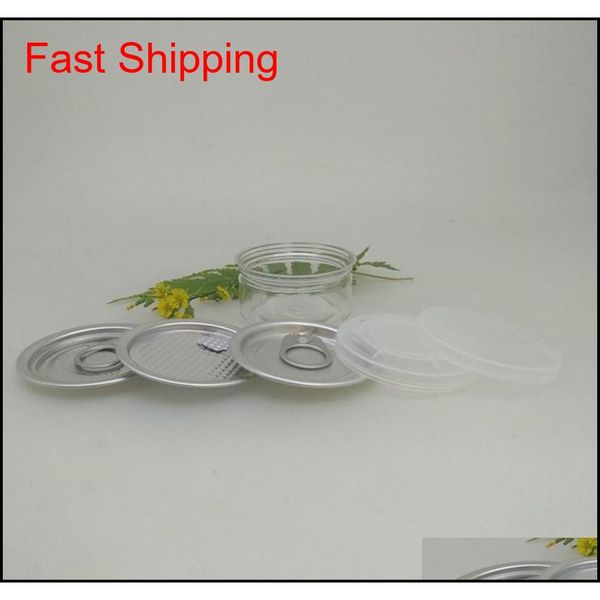 

55ml 53*28mm pet plastic jar with metal lid container food storage box food jars transparent food sealed bottle c jllcwa bdedome