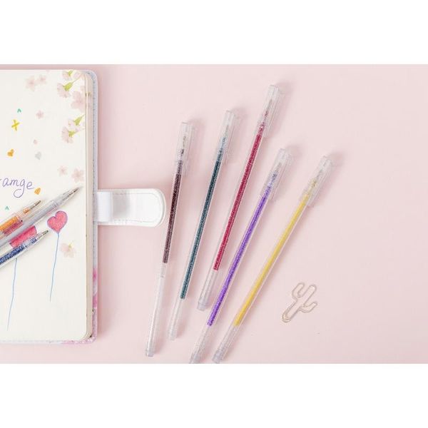 

8 colors/12 colors glitter gel pen cute colored drawing pen highlighter marker for girl kids gift diy school art st jllzmm
