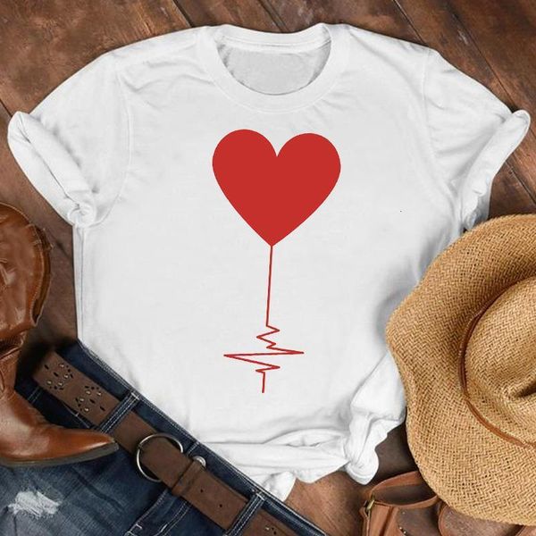 

women lady cartoon love simple lover cute 90s fashion shirt clothes tshirt female print t tee womens graphic t-shirt, White