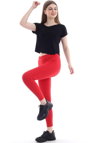 

women's leggings women red combed cotton tights slf1290, Black
