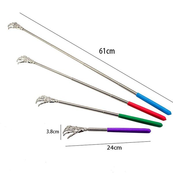 

other massage items 1pc stainless steel back scratcher claw massager for blood circulation relax health adjustable portable tool
