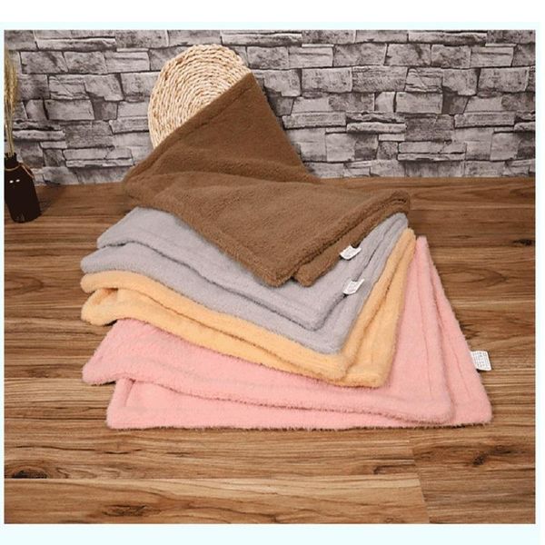 

cat beds & furniture wool plush pet bed blanket double thicker kennel mat kitten winter keep warm sleep quilt christmas gift supplies