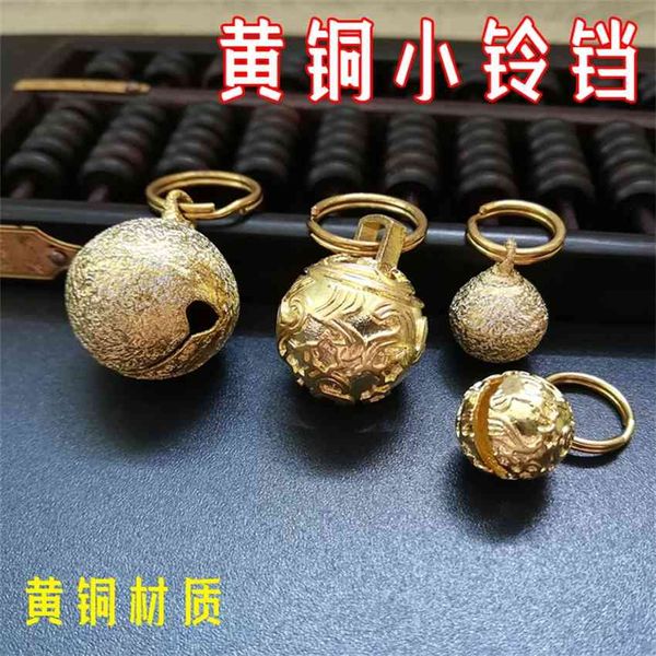 

factory copper small size pet brass bell gold teddy tag pendant dog jewelry y0cu