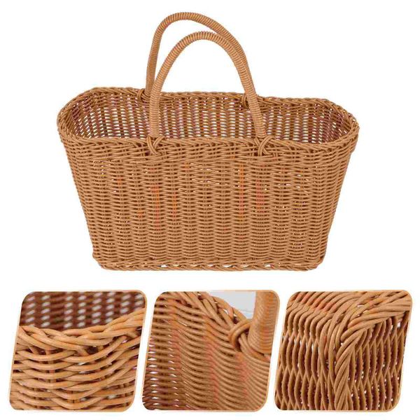 

storage baskets 1pc portable vegetable basket rural style outdoor