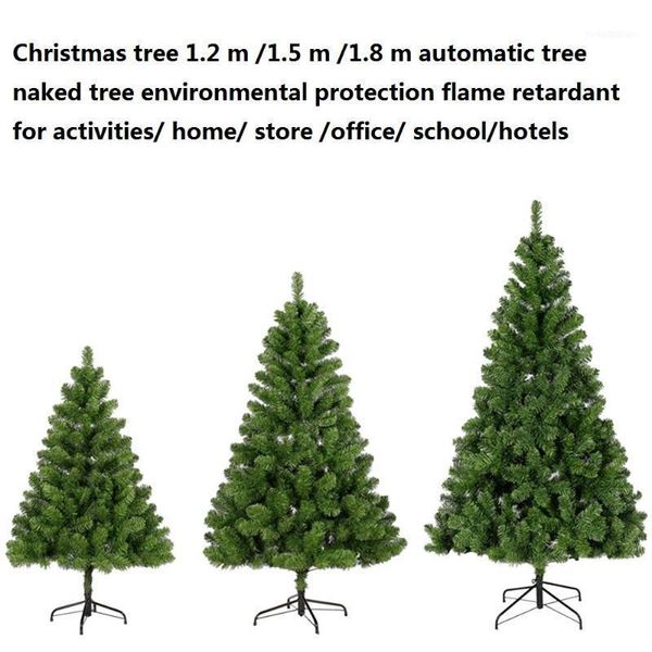 

christmas decorations tree 1.2 m 1.5 1.8 automatic naked environmental protection flame retardant for home els1
