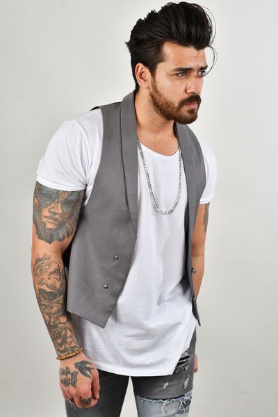 

male vest cepken slim fit quality summer new season 2102006 h5s6, Black;white