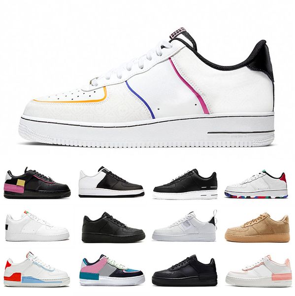 

2022 men 1 mens running shoes sneakers day of dead white multi blue wheat black uninterrupted stars and polka silk men women trainers sports