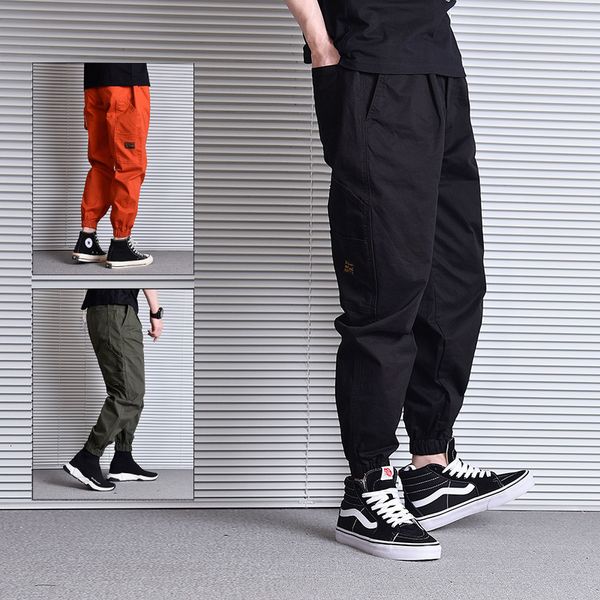 

2021 new fashion streetwear jeans loose fit big pockets casual cargo hombre japanese vintage designer hip hop joggers pants men 7l0t, Blue