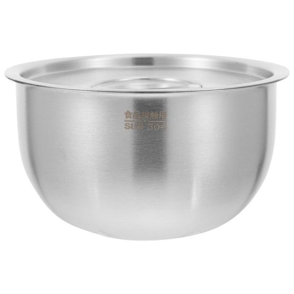 

bowls 1pc stainless steel bowl with lid kitchen steamed instant noodle
