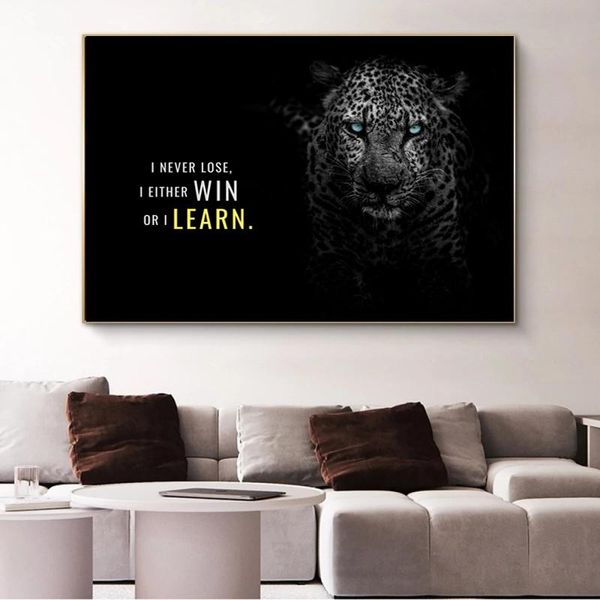 

modern motivational lion canvas painting on the wall posters prints wall picture for living room office home cuadros decor