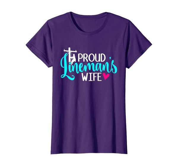 

womens proud linemans wife t-shirt lineman wife t-shirt, White;black