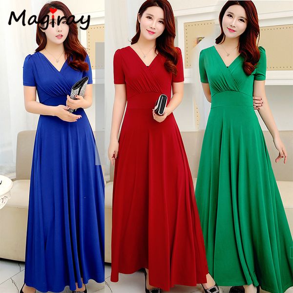 

2021 new magriay vintage maxi women spring summer a line wrap deep v neck elegant wedding long party draped swing c492 xseu, Black;gray