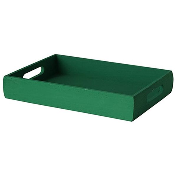 

kitchen storage & organization rectangle wooden tray decoration serving trays with handles for home party breakfast tea desk organizer