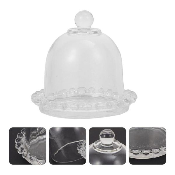 

dishes & plates 4pcs dust-proof covers transparent cake display