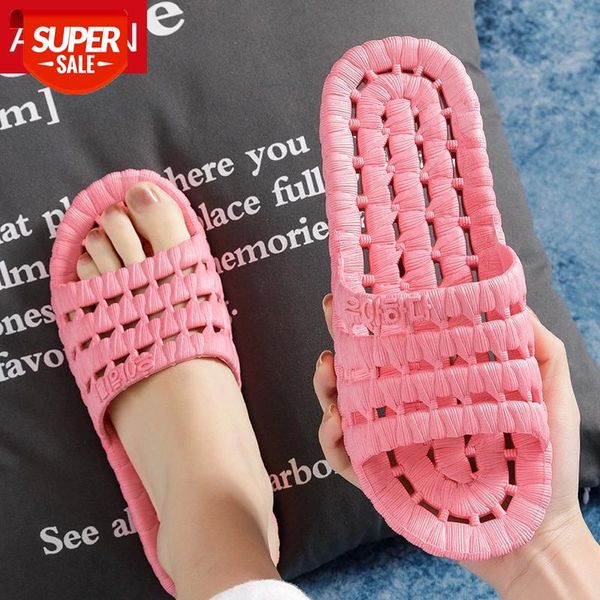 

asifn bathroom women men slippers home summer indoor slides soft bottom non-slip simple bathing house slippers men shoes #pq4s, Black