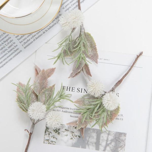 

decorative flowers & wreaths 2 bundle artificial plants pompon scrapbook christmas decorations for home garden wedding bridal diy gifts cand