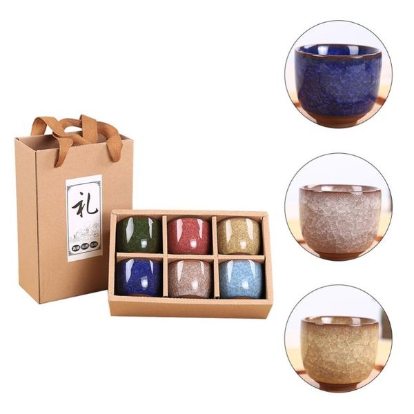 

mugs 6pcs ceramic tea cup set durable teaware creative delicate