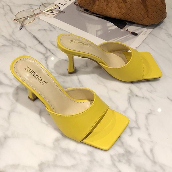 

slippers fashion high heels womens elegant ladies dress shoes summer outdoor slides women open toe sandals, Black