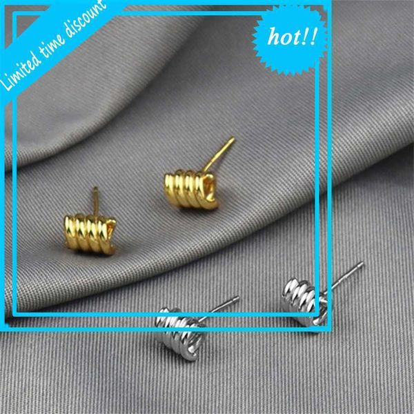 

trend creative gold spring earrings fashion temperament luxury live jewelry chain, Golden