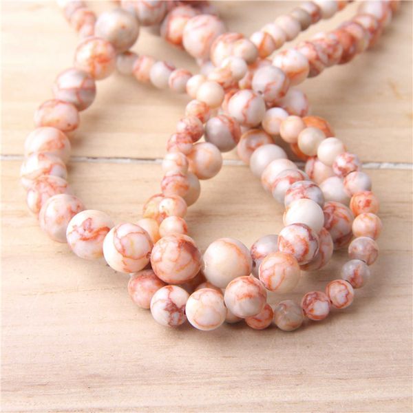 

15.5 red web stone beads 4 mm 6 mm 8 mm 10 12 polished pink gem stone beads for diy making jewelry men bracelets necklace