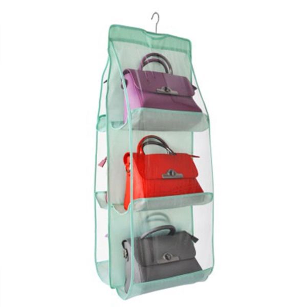 

storage bags bag hanging wardrobe multiple layers oxford cloth color random