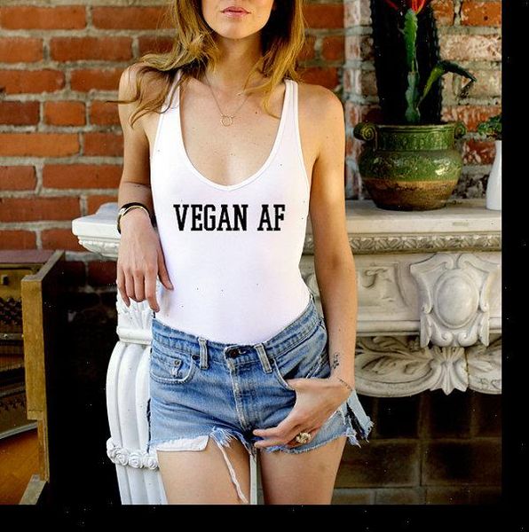 

vegan af one piece suits tumblr style bodysuit women funny graphic shirts summer casual jumpsuits rompers swimsuit swimwear, Black;white