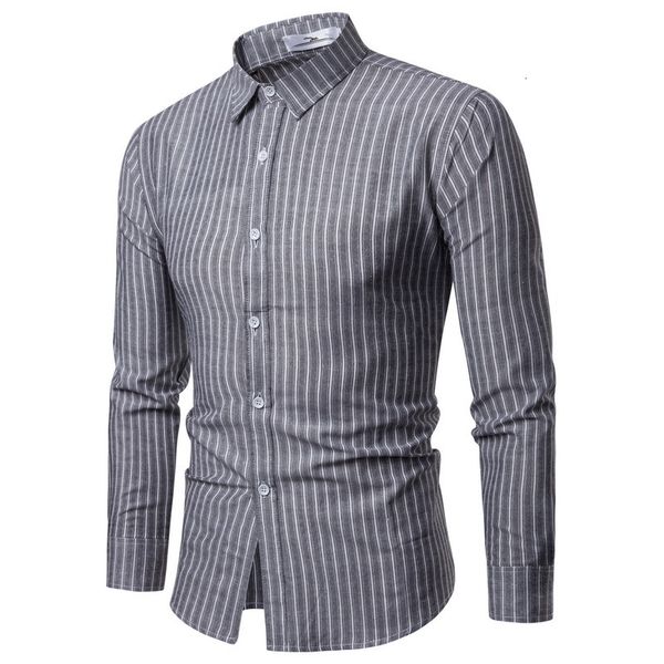 

luxury fashion men slim fit long mouw jurk shirts casual stripe shirt, White;black