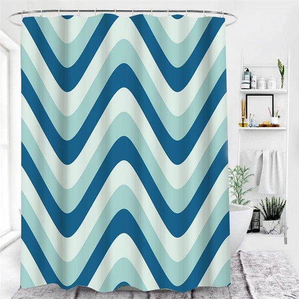

shower curtains japanese wave for bathroom polyester seaworld curtain printing beach