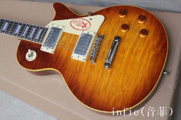 

1959 lp custom honey burst finish electric guitar gb lp standard 1959 electric guitar