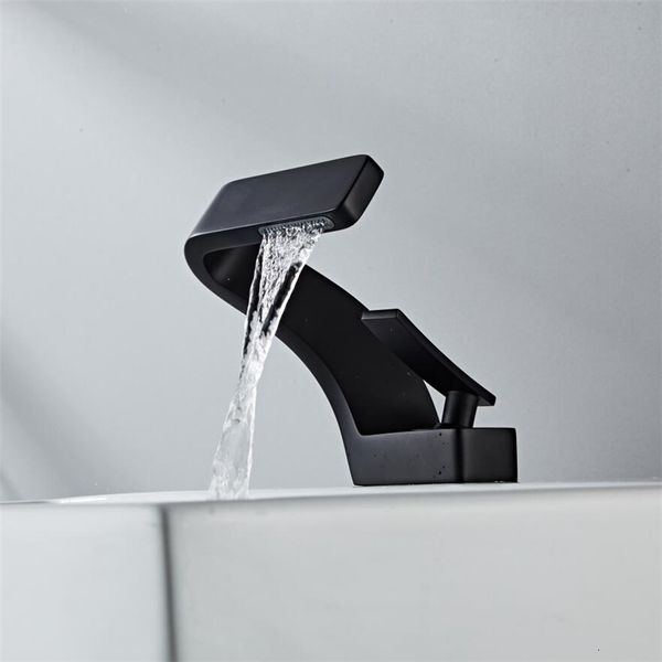 

2021 modern black bathroom mixer tap brushed gold/nickel/chrome wash basin and cold sink faucet new flbb