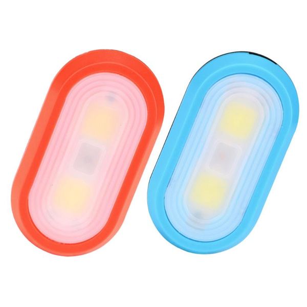 

bike lights 2pcs led clip light outdoor running night (red, blue, without battery)