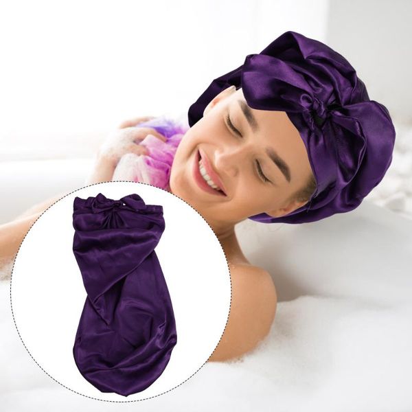 

shower caps long bonnet night sleep for hair braids curly bath cap