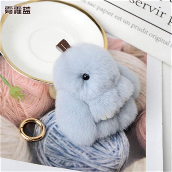 

handbag phone rex fur tgcdb bag 10cm real chain charm accessories purse keyring rabbit cute key genuine bunny usrjd, Red;black