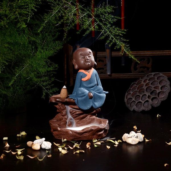 

fragrance lamps back burner creative ornaments tea accessories zisha handicrafts sand monk fragrant mountain home decor wholesale dropship