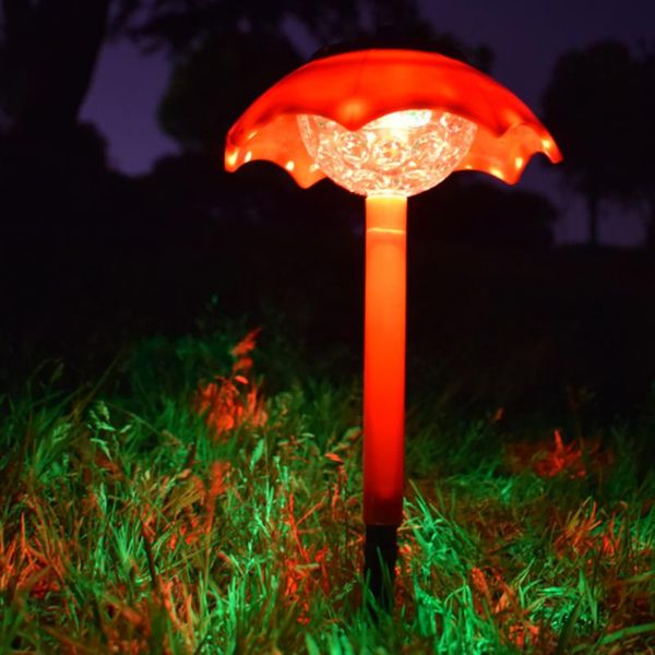 

solar lamps mini umbrella led garden lights outdoor light lighting control waterproof abs lawn yard decoration