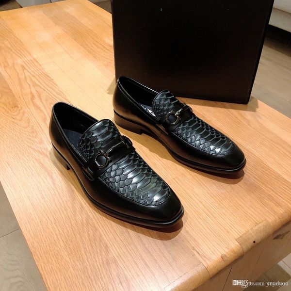 

g1 fashion men loafers leather shoe casual shoes men designers dress shoe brogue shoes spring classic male outdoor dress office shoes 33, Black