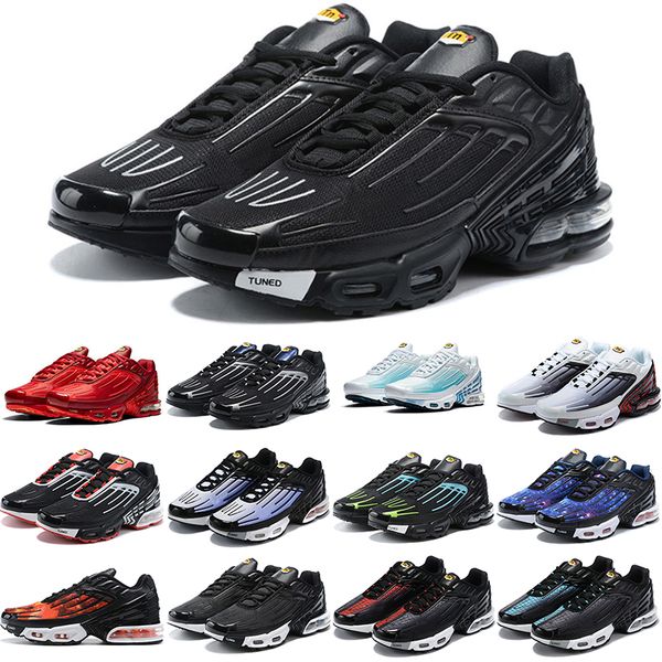 

2021 classic original plus 3 running shoes men women black iridescent laser blue og bred orange sky red spider purple nebula usa hyper royal