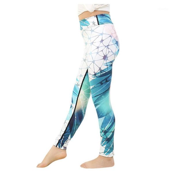 

yoga outfit high waist workout leggings women fitness running sportswear girl gradient print tummy control pants seamless leggins mujer