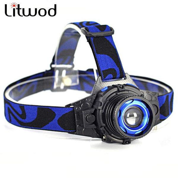 

litwod z20 led headlight build-in rechargeable battery head lamp zoomable cree q5 led bright headlamp head light