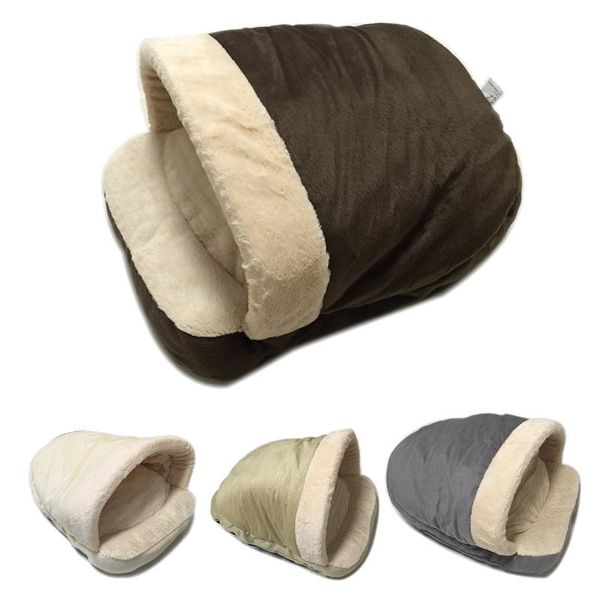 

cat beds & furniture nest 4 color sleeping bag pet cotton bed basket room thick plush soft warm litter supplies