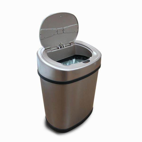 

waste bins golden trash can square large bedroom sensor induction type kitchen garbage basurero cocina cleaning tools eh50wb