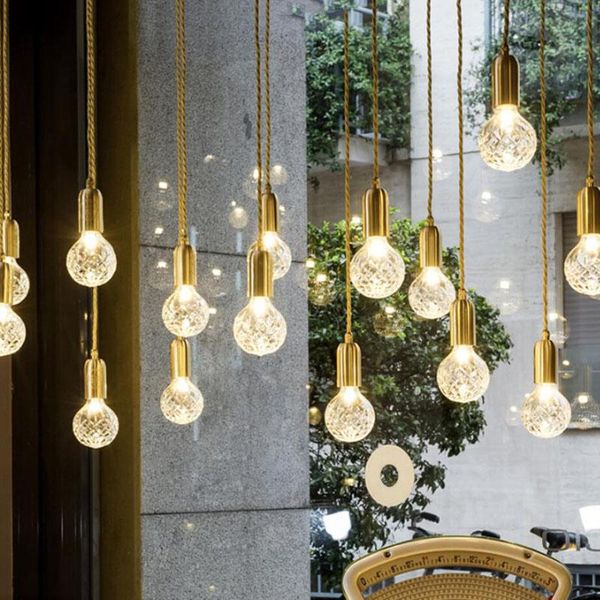 

creative lighting chandelier 5w l lobby cafe bar restaurant single head chandelier carved glass art