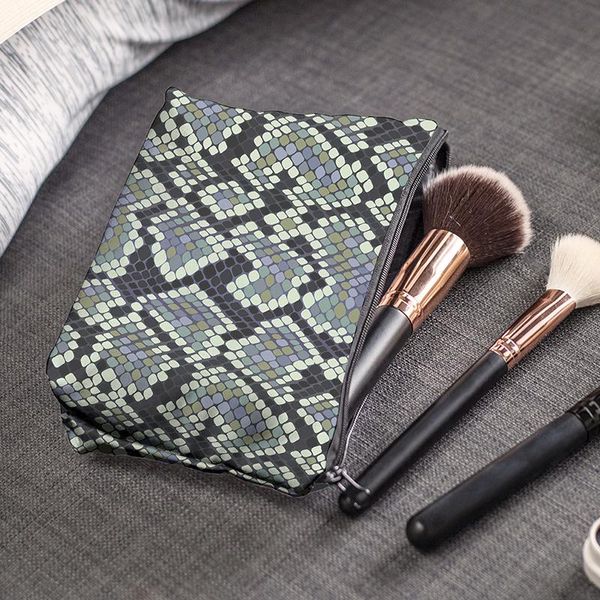 

cosmetic bags & cases makeup bag printing serpentine organizer women multifunction beauty waterproof make up